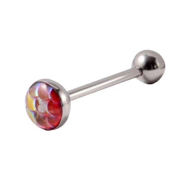 Unisex Fish Scale Gradient Tongue Piercing - Image 5