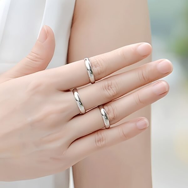 Unisex Korean-Style Arc Titanium Steel Bracelet - Image 9