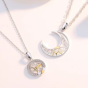Sun Moon Couple Necklace