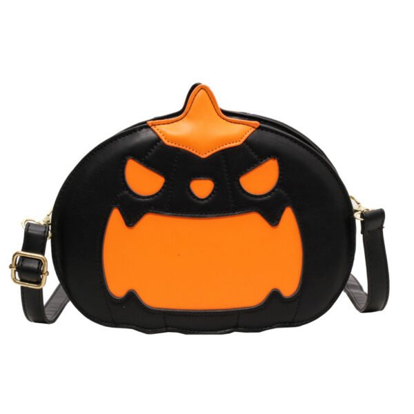 Women's Halloween Pumpkin PU Shoulder Messenger Bag - Image 3