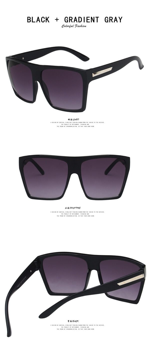 Large Rim Sunglasses Personalized Sunglasses - Image 4