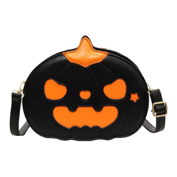 Women's Halloween Pumpkin PU Shoulder Messenger Bag - Image 7