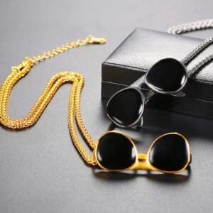 Gold Plated Sunglass Necklace