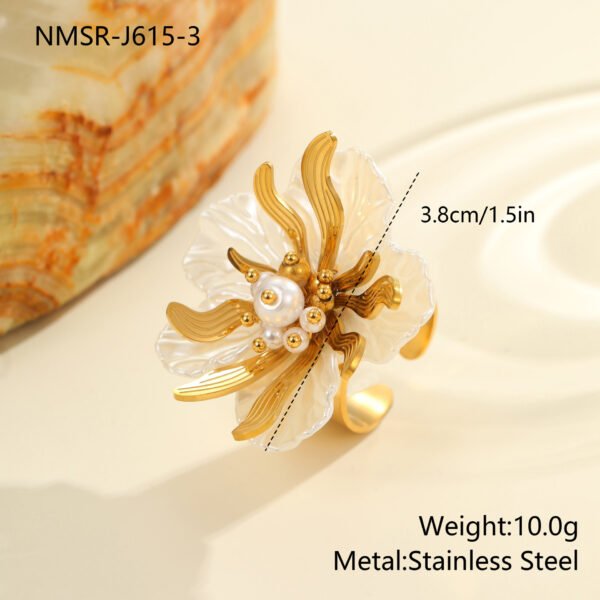 Flower Adjustable Ring