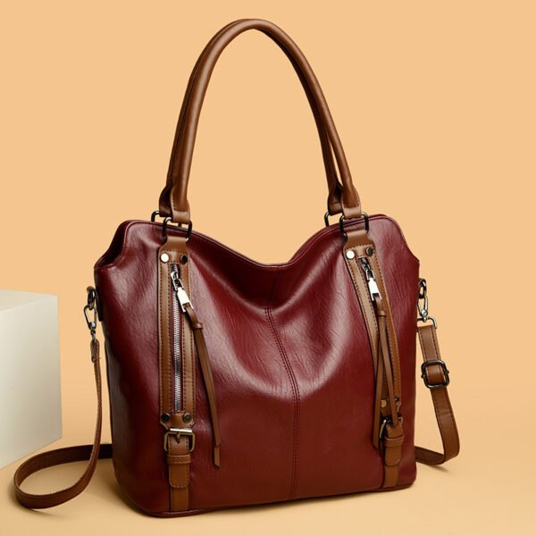 Women's Large Capacity PU Shoulder Messenger Bag - Image 6