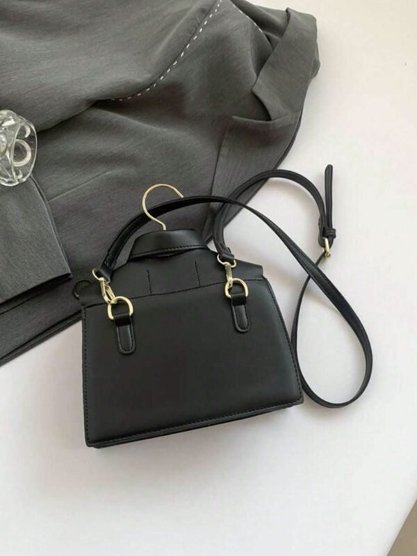 Women's Quirky Collar Black Crossbody Phone Bag - Image 7