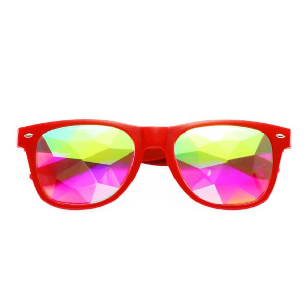 Rice Nail Glass Faceted Kaleidoscope Glasses Dance Bar Photo Props Glasses - Image 2