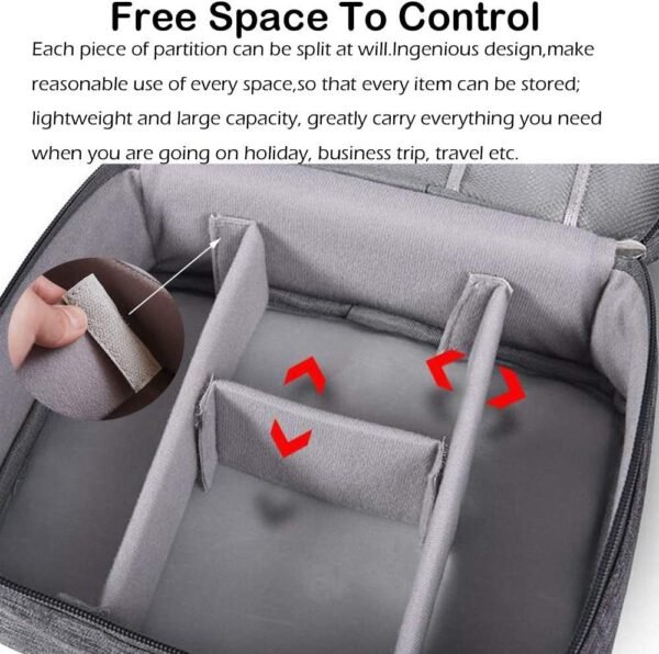 Electronics Luggage Black Red Blue Grey - Image 8