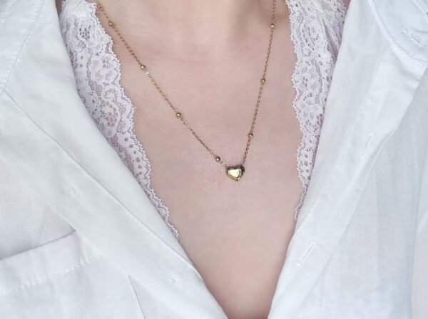 Love Titanium Steel Necklace Women's Fashion Simple Clavicle - Image 2