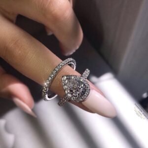 Water Drop Zircon Ring