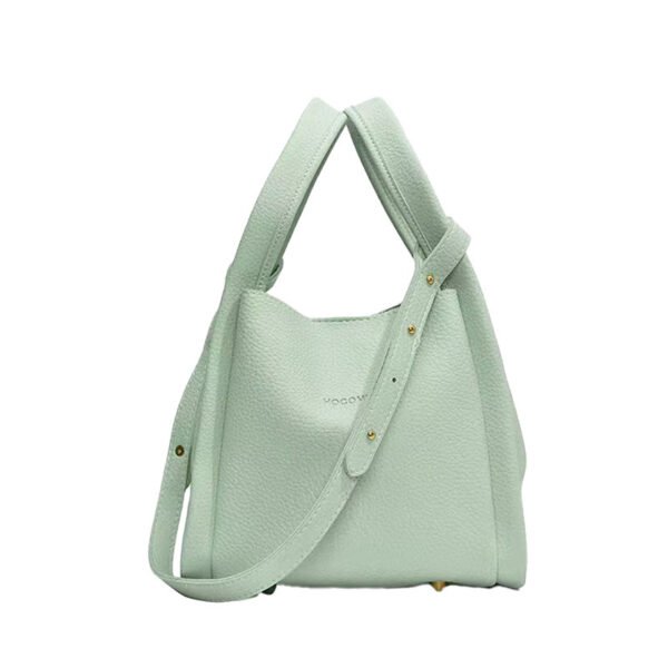 Large Capacity PU Crossbody Vegetable Basket Bag - Image 4