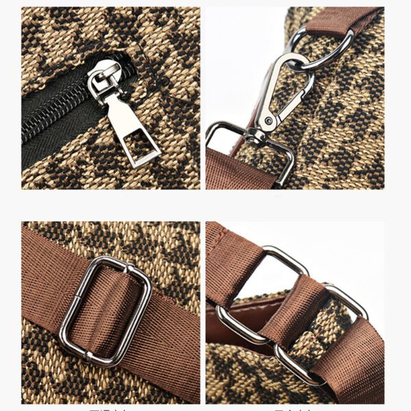 Houndstooth Leopard Backpack