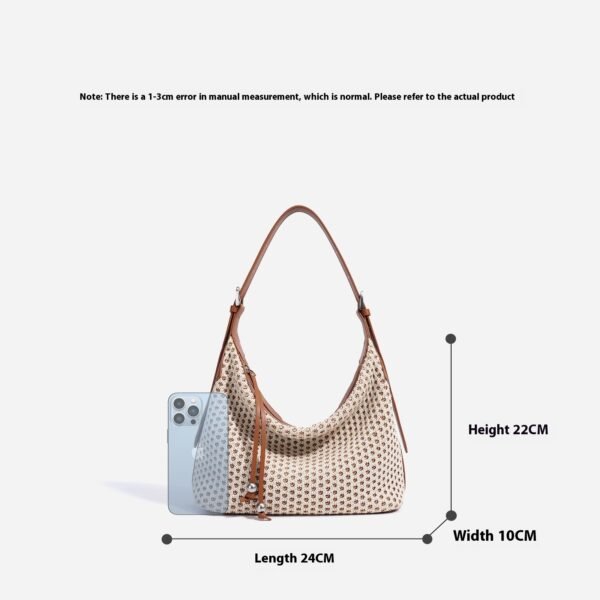 Women's Retro Straw Woven Large Capacity Shoulder Bag - Image 2