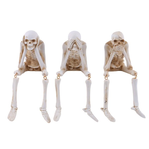 Halloween Skull Resin Ghost Festival Ornaments - Image 4