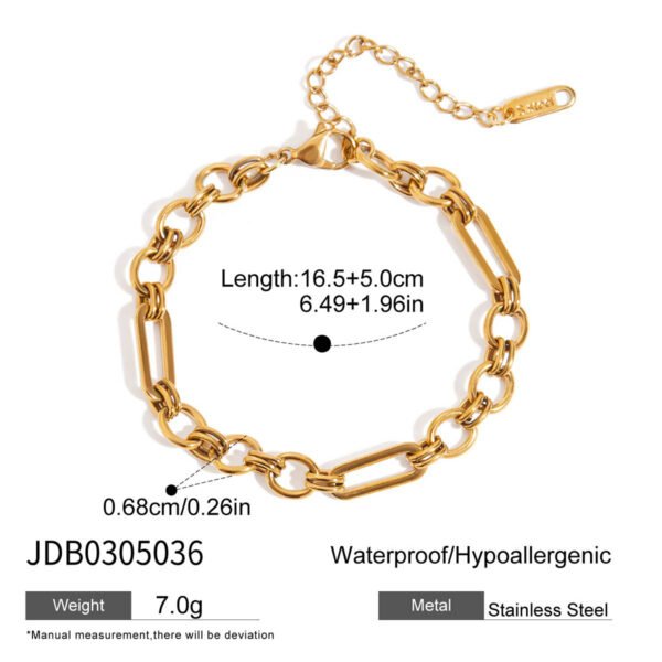 European And American Stainless Steel Bracelet For Women - Image 4