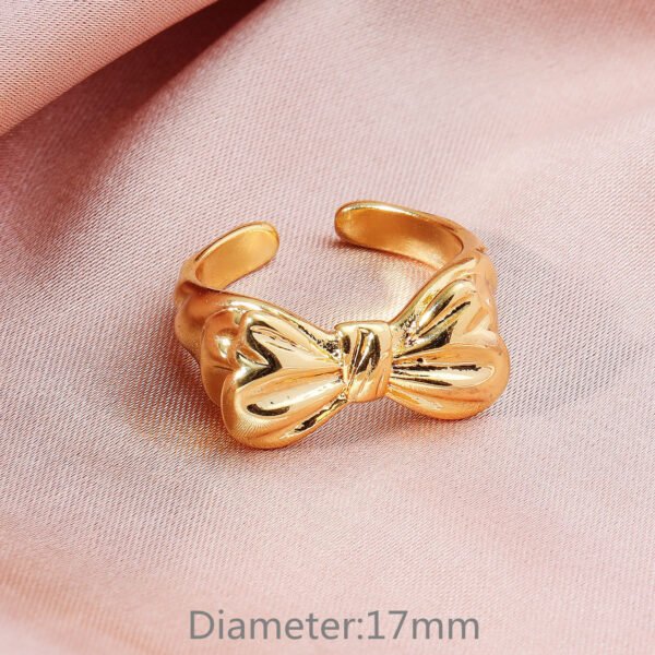 Adjustable bowknot ring