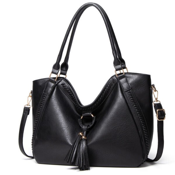 Women's Retro PU Bucket Shoulder Messenger Bag - Image 6