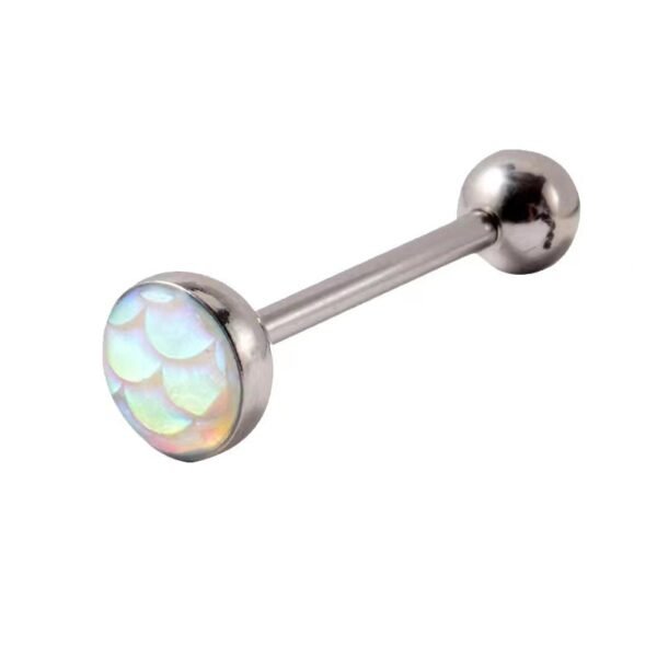 Unisex Fish Scale Gradient Tongue Piercing - Image 7
