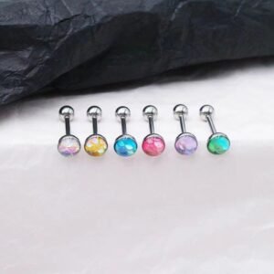 Gradient Tongue Piercing