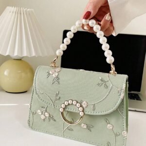 Pearl Crossbody Square Bag