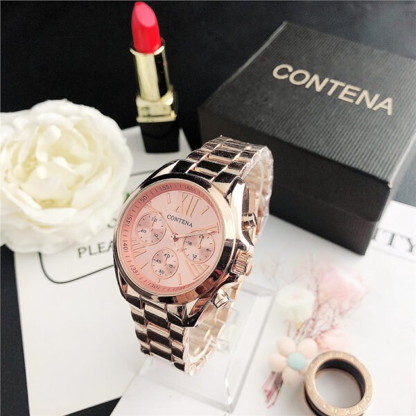 Women's Fashion Diamond Quartz Mesh Strap Watch - Image 3