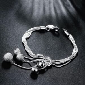 Fashion Jewelry Small O Hanging Sand Light Bead Bracelet