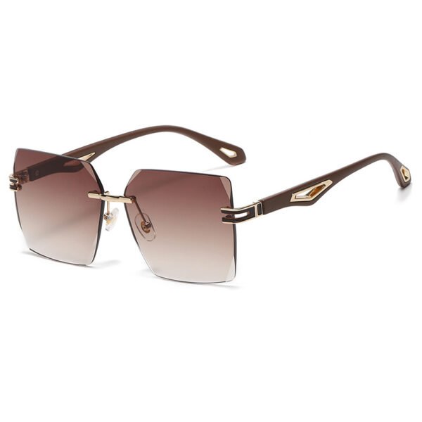European And American Frameless Trimming Sunglasses Fashion - Image 6