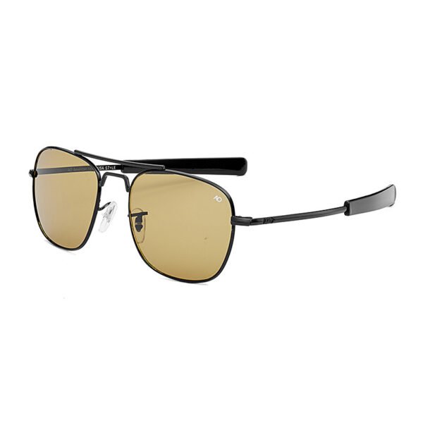 Men's European and American AO Metal Glass Square Sunglasses - Image 5