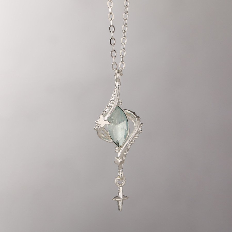 Unisex Mori Style Hollow Winding Alloy Necklace - Image 4