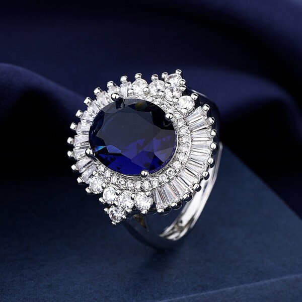 Blue Diamond Ring