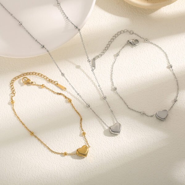 Love Titanium Steel Necklace Women's Fashion Simple Clavicle - Image 9