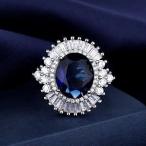 Blue Diamond Ring