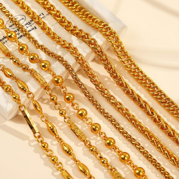 Personality Simple Titanium Steel No Fading Snake Bones Chain - Image 4