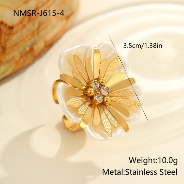 Flower Adjustable Ring