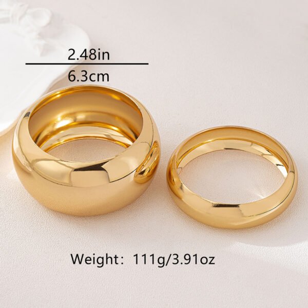 Round Gold Bracelet Suit Suitable For Banquet Party - Image 4
