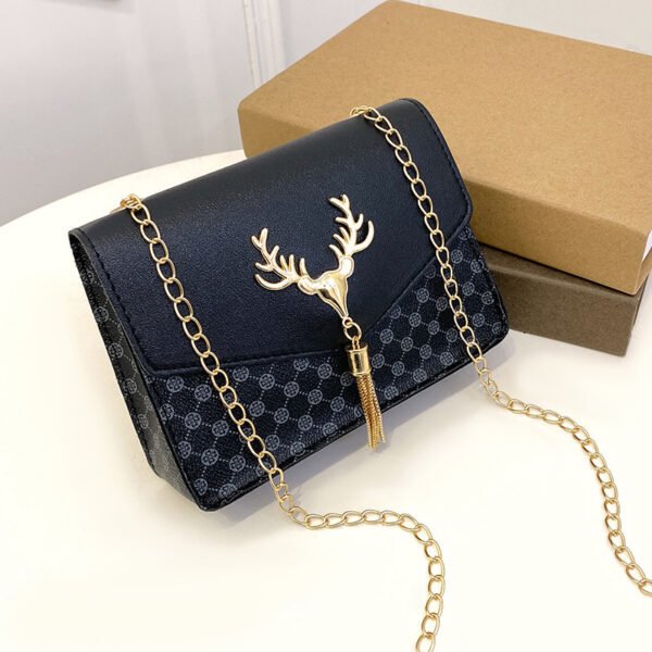 Women's Tassel Deer Head PU Phone Crossbody Bag - Image 5