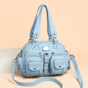 Retro Women's PU Chain Messenger Bag