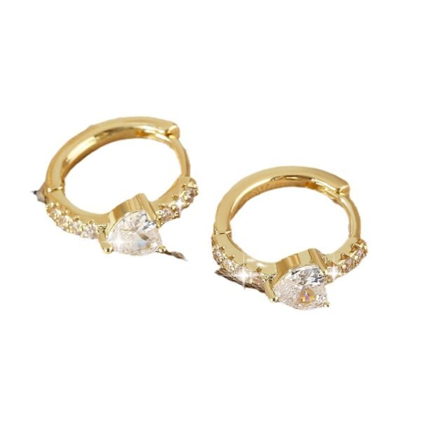 European And American Style Luxury Love Round Ear Clip Fashion Trend - Image 3