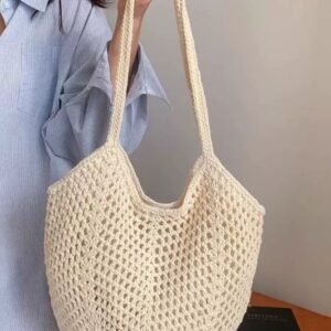 Straw Beach Tote Bag