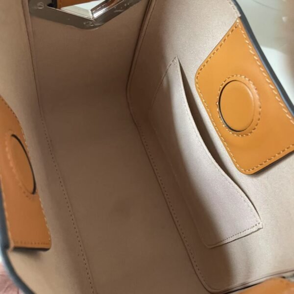 Women's Caramel Cowhide Crossbody Square Bag - Image 4