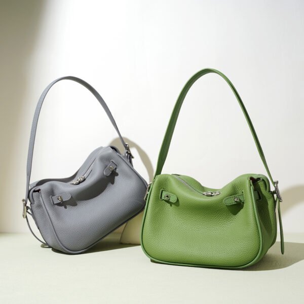 Women's Casual Cowhide Pillow Shoulder Messenger Bag - Image 2