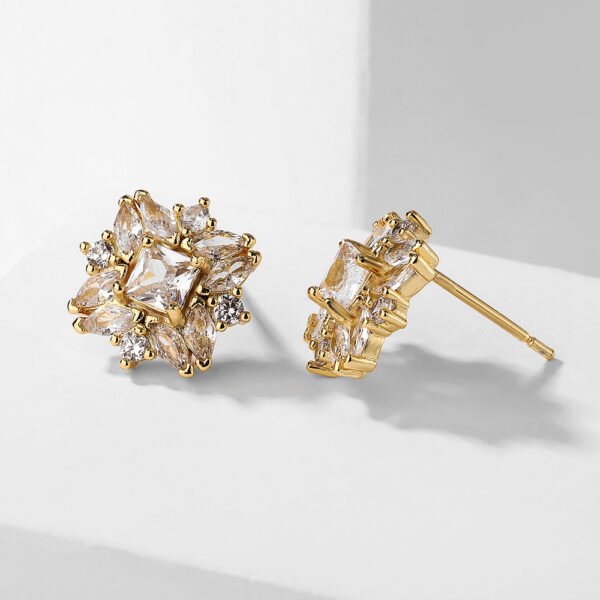 Zircon Women's Fashion High Class Elegant Special Interest Earrings - Image 3