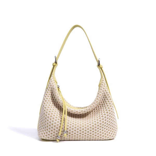 Women's Retro Straw Woven Large Capacity Shoulder Bag - Image 6