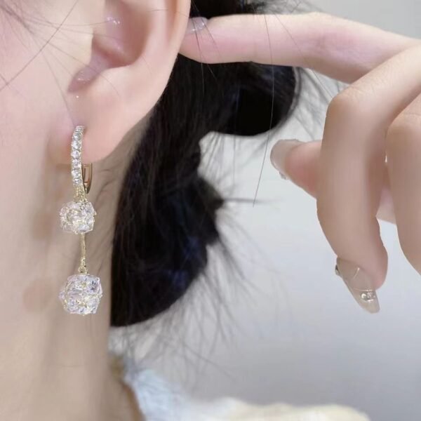 Rhinestone Drop Earrings