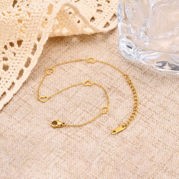 Heart Stainless Steel Anklet