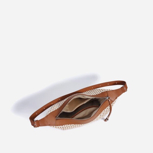 Women's Retro Straw Woven Large Capacity Shoulder Bag - Image 3