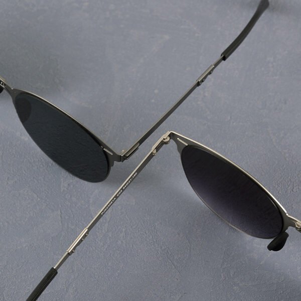 Lightweight Folding Men's Stainless Steel Fashion Vintage Sunglasses - Image 5