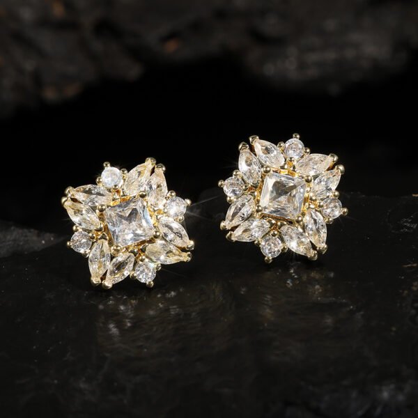 Zircon Women's Fashion High Class Elegant Special Interest Earrings - Image 4