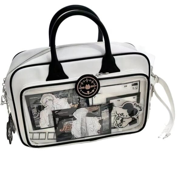 Women's Large Capacity PU One-Shoulder Messenger Bag - Image 4