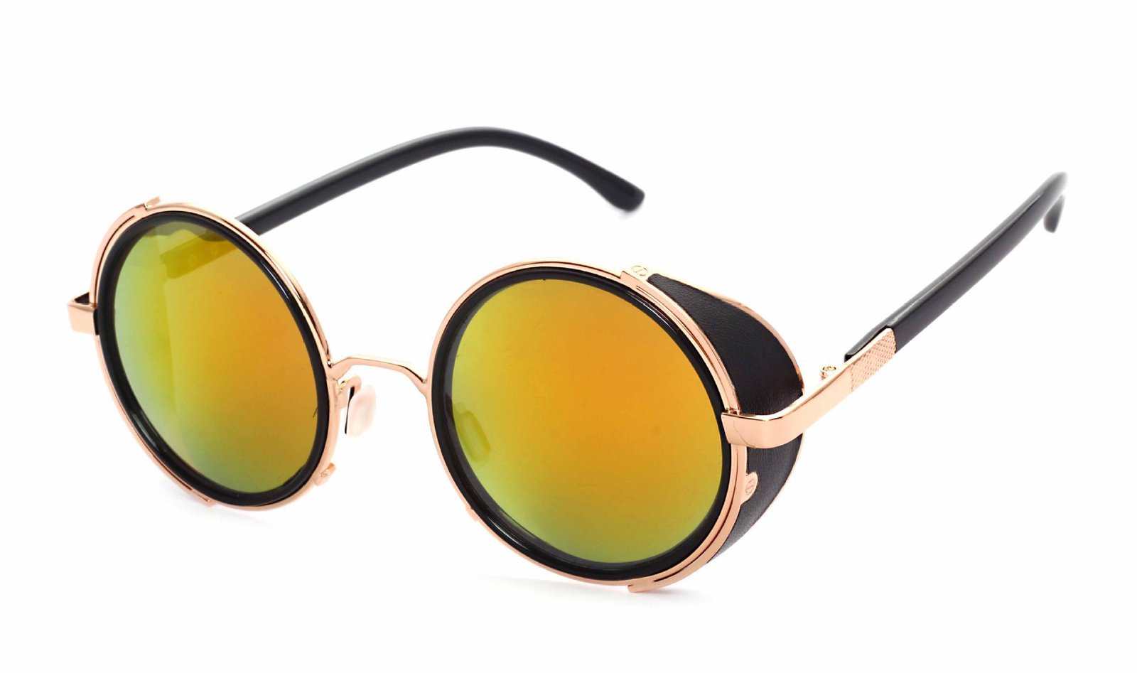Unisex UV400 Retro Metal Round Sunglasses - Image 3